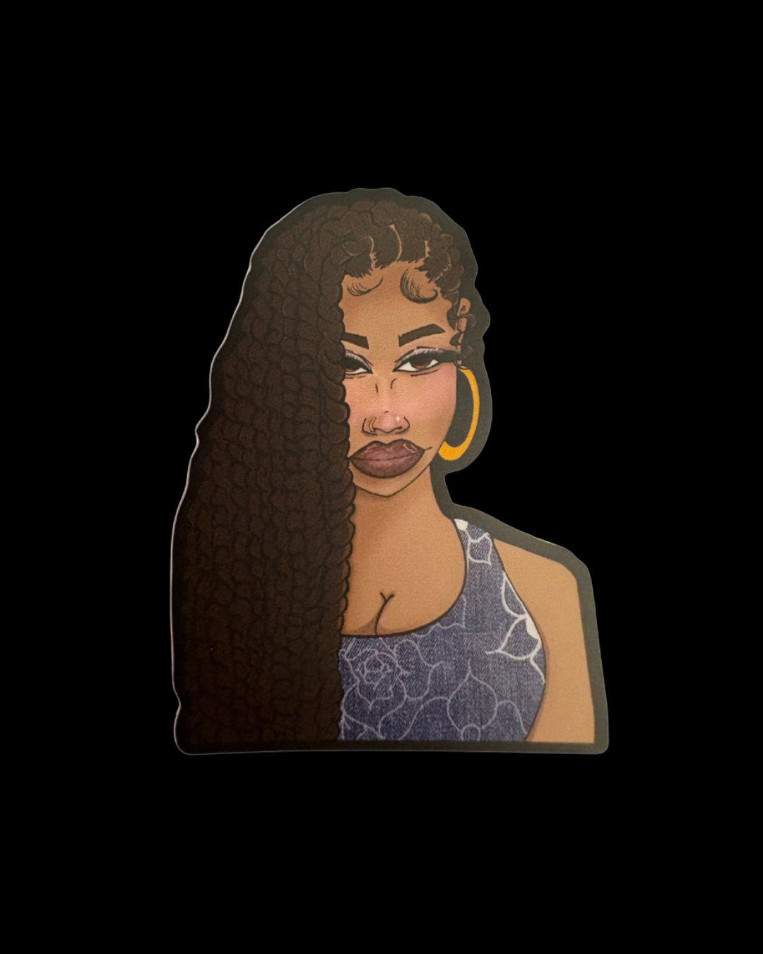Updated Black princess sticker