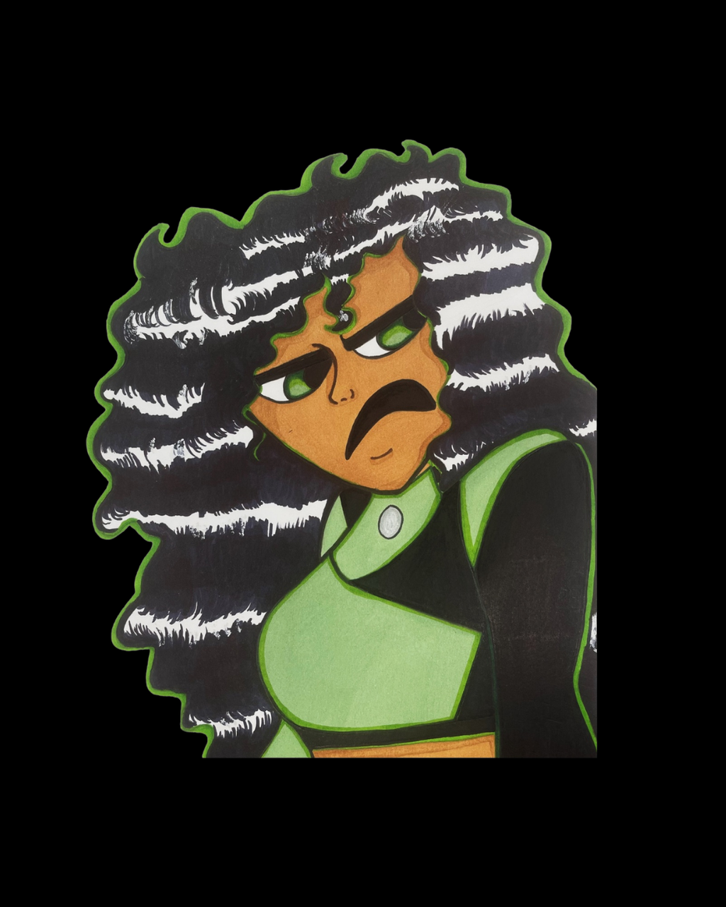 Black Shego Sticker